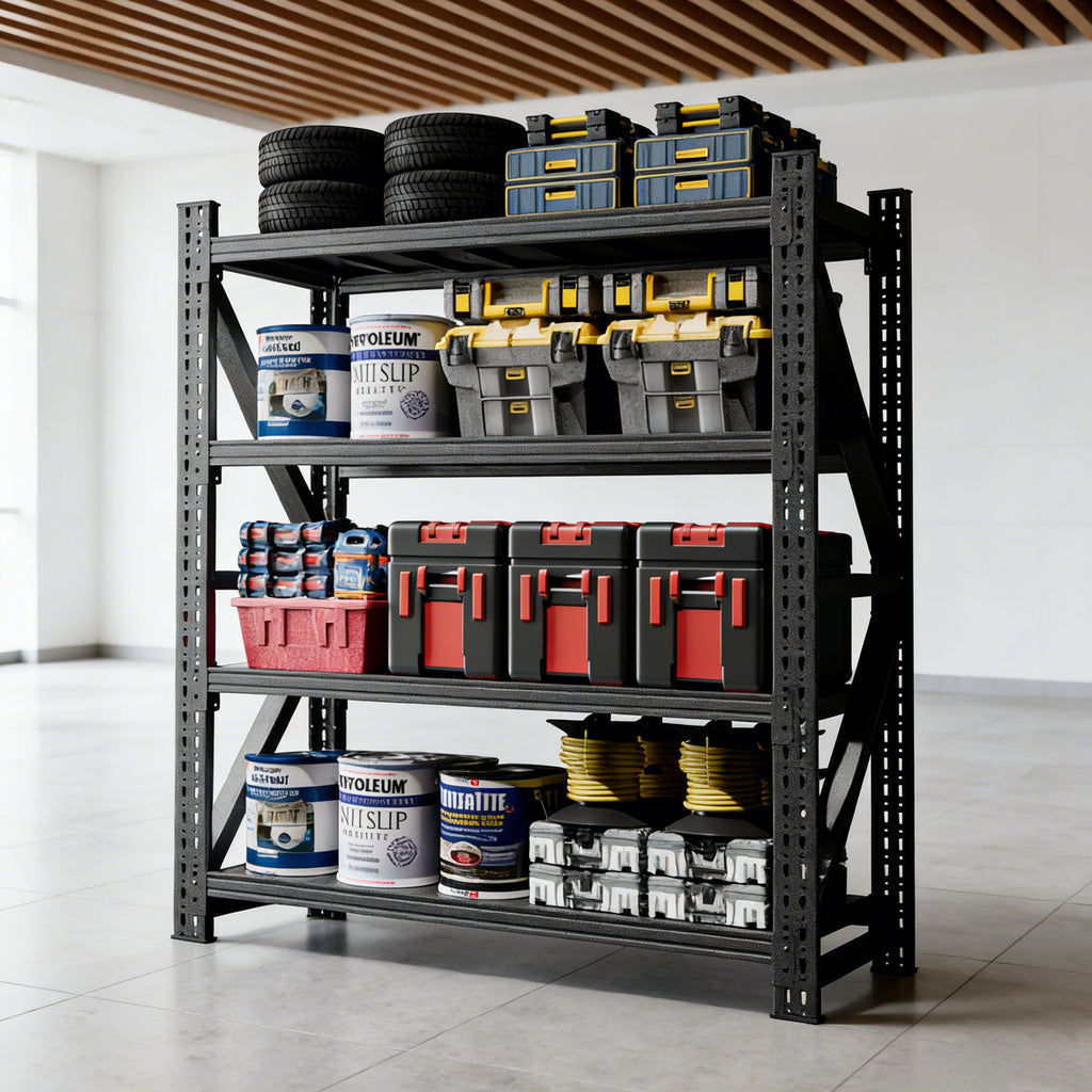 Heavy Duty 4 Shelf Garage Shelving Unit