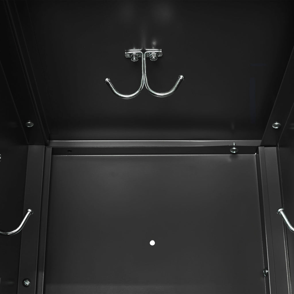 Storage Locker Cabinet With Locks For Employees, Home Gym Office School Garage - Black