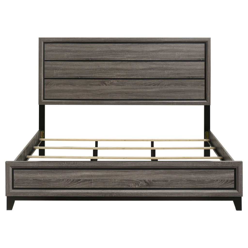 Carina - Eastern King Bed - Oak