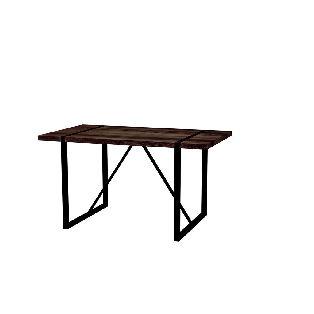 Modern Dining Table With Metal Legs For 4 - 6 Person