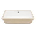 Modern Ceramic Rectangular Undermount Bathroom Sink With Overflow