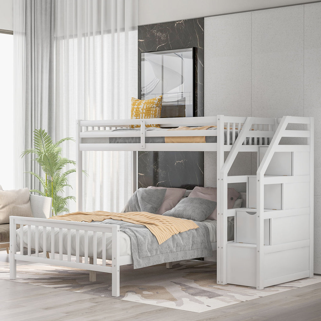Loft Bed With Staircase And Storage