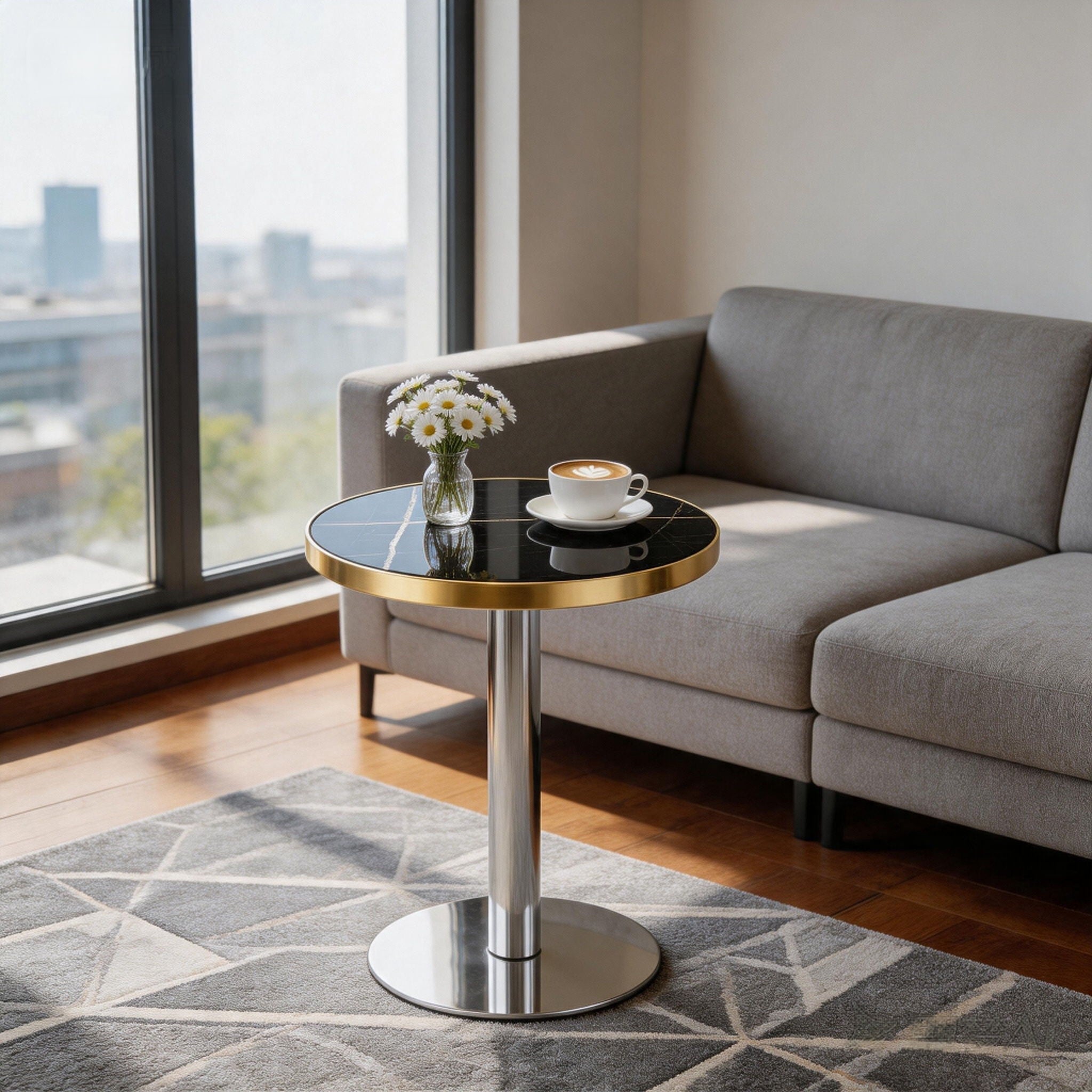 Elegant Modern Round Bistro Table