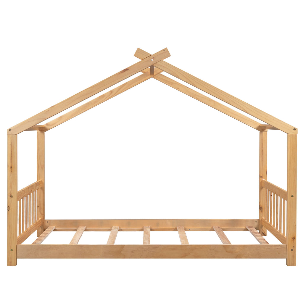 House Platform Bed With Headboard And Footboard, Roof Design