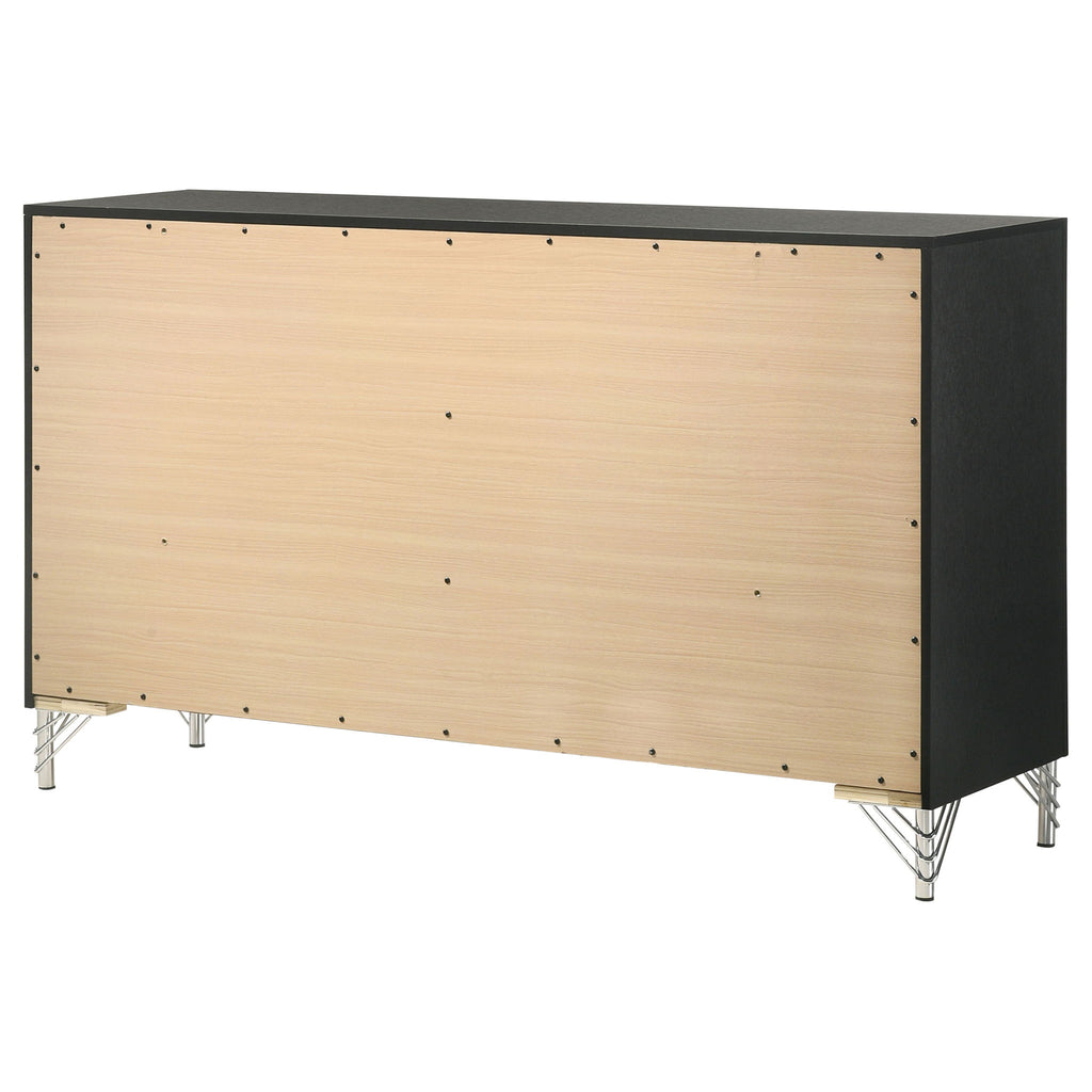 Malcolm - 6 Drawer Dresser Cabinet - Black