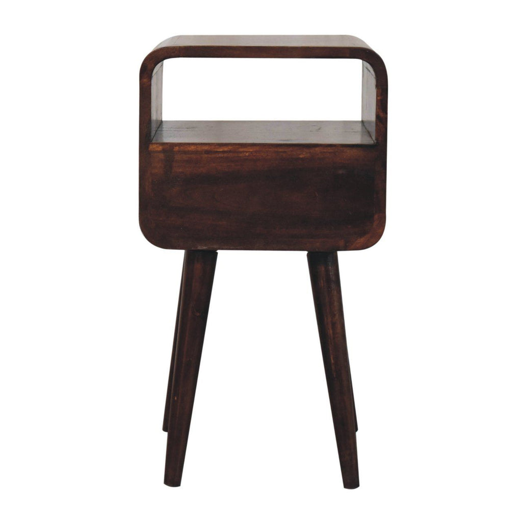 Mini Curve Open Bedside Nightstand