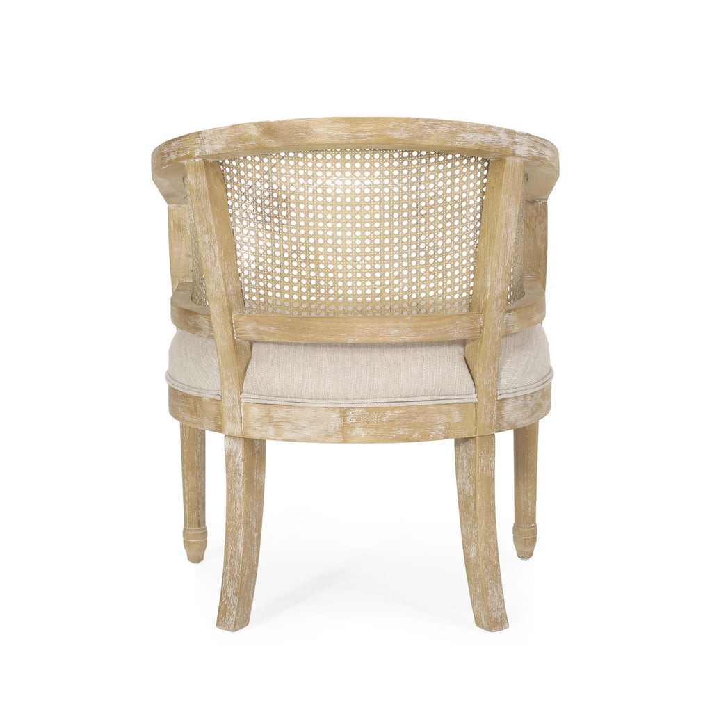 Curved Backrest Accent Chair