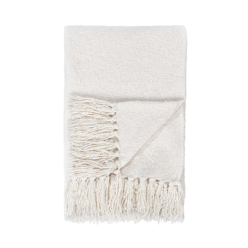 Aria - 50" x 70" Boucle Throw - Ivory