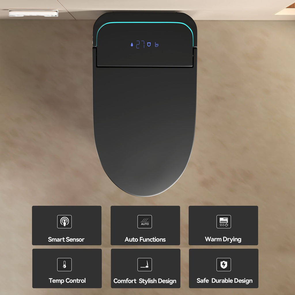 Smart Bidet Toilet With Auto Open / Close Seat