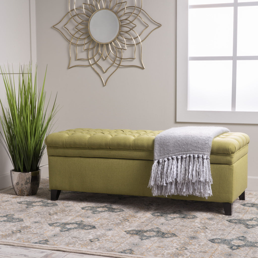 Juliana - Storage Ottoman With Birch Legs