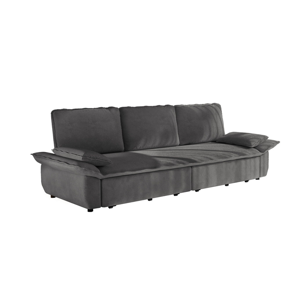 King Size Pull Out Sofa Bed, 3 In 1 Convertible Multifunctional