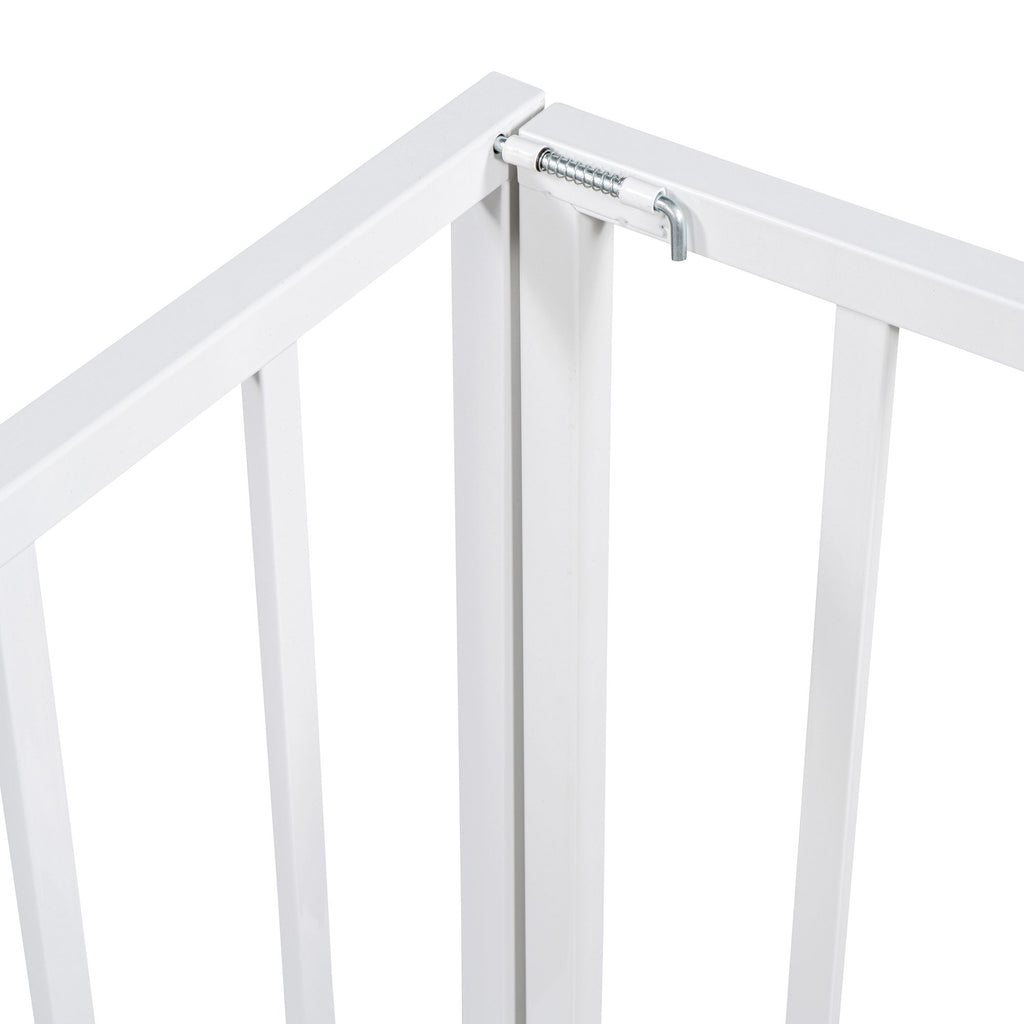 Metal Floor Bed Frame With Fence And Door
