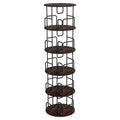 Rotating Bookshelf Tower 5 Tier Spinning 360 Degree Revolving Storage Shelf