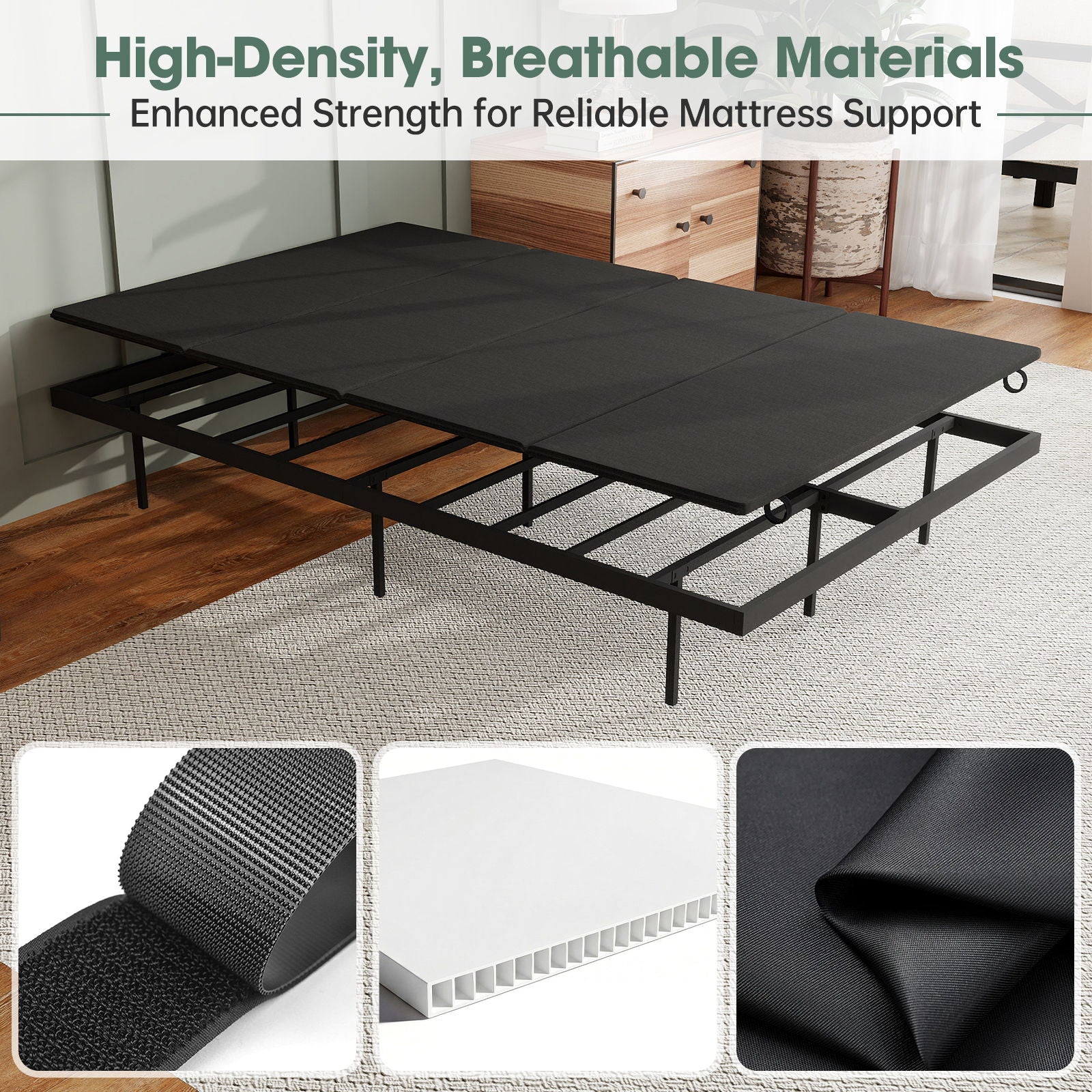 Bunkie Board, Breathable Non Slip Anti Sagging Support Foundation