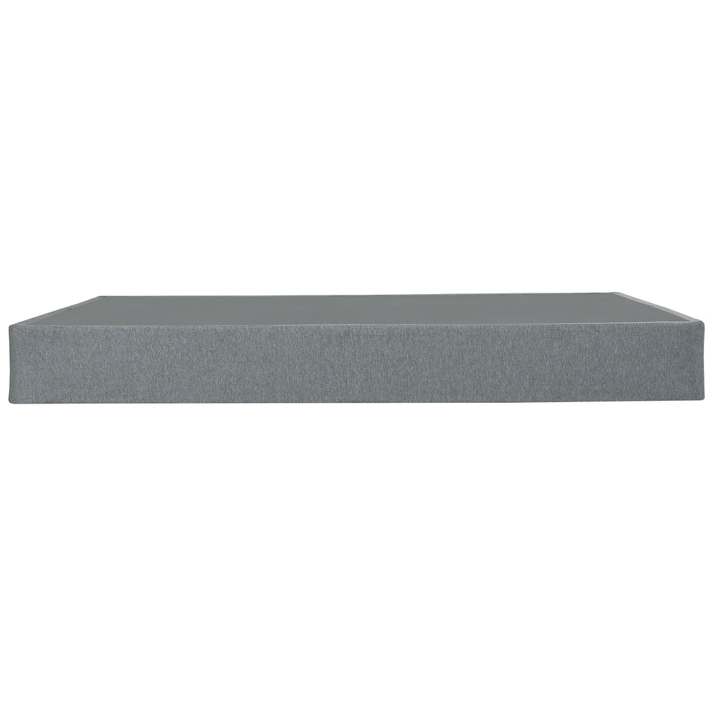 Foldable 9" Twin Size Metal Mattress Box Spring Foundation Bedroom Furniture Bed Base - Gray