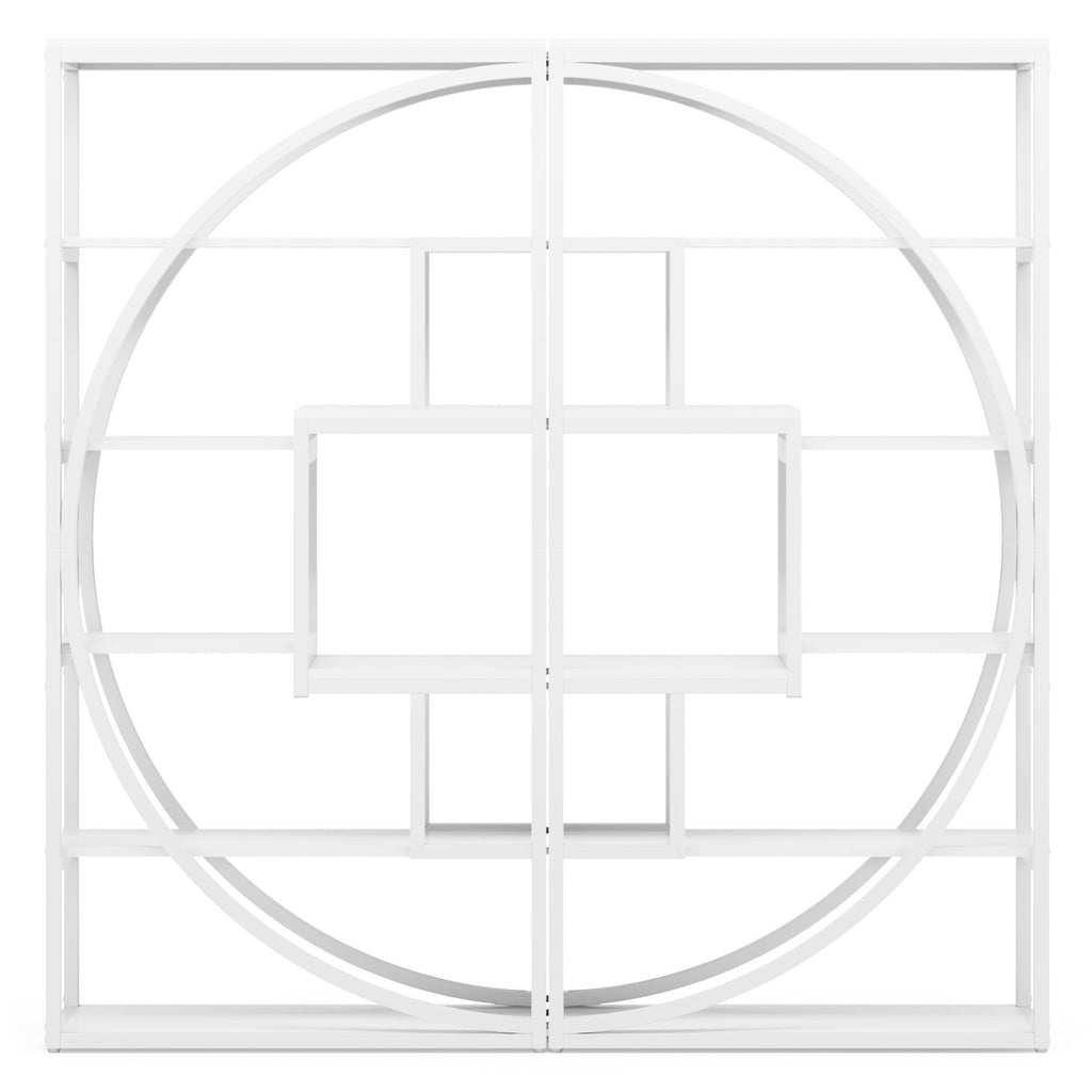 5 Tier Etagere Bookshelf With 8 Open Shelves Organizer For Living Room