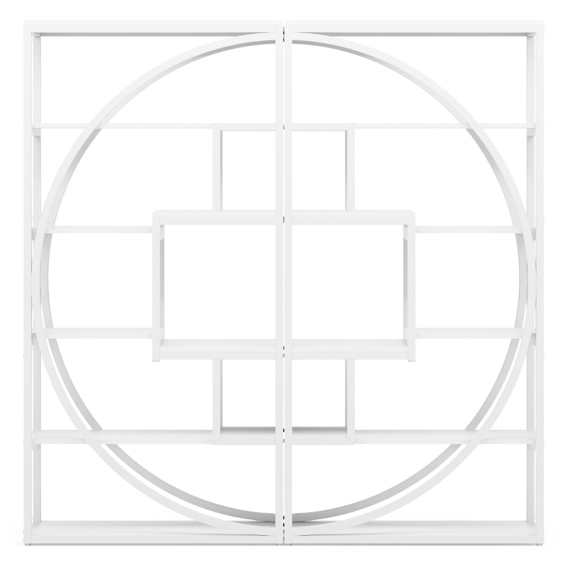 5 Tier Etagere Bookshelf With 8 Open Shelves Organizer For Living Room
