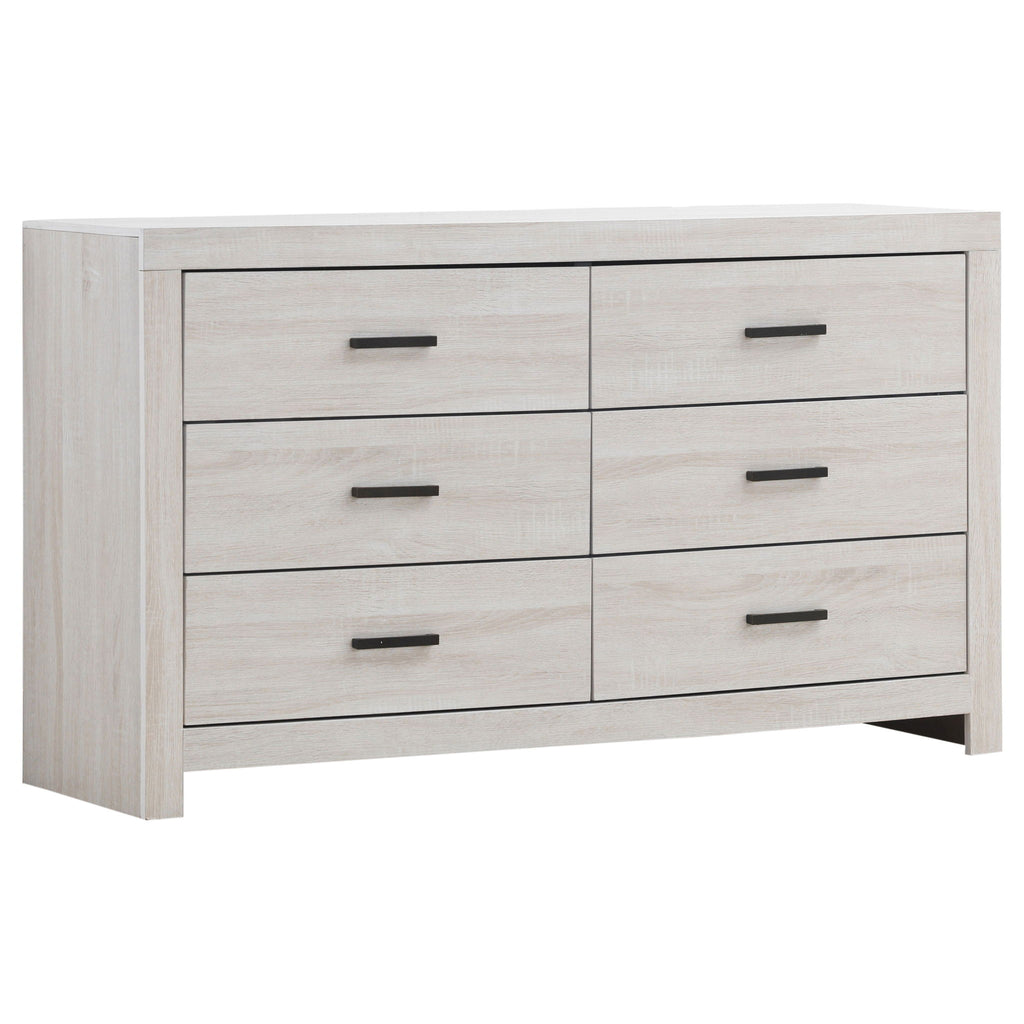 Geary - 4 Piece King Panel Bedroom Set With 2 Nightstands And Dresser - White