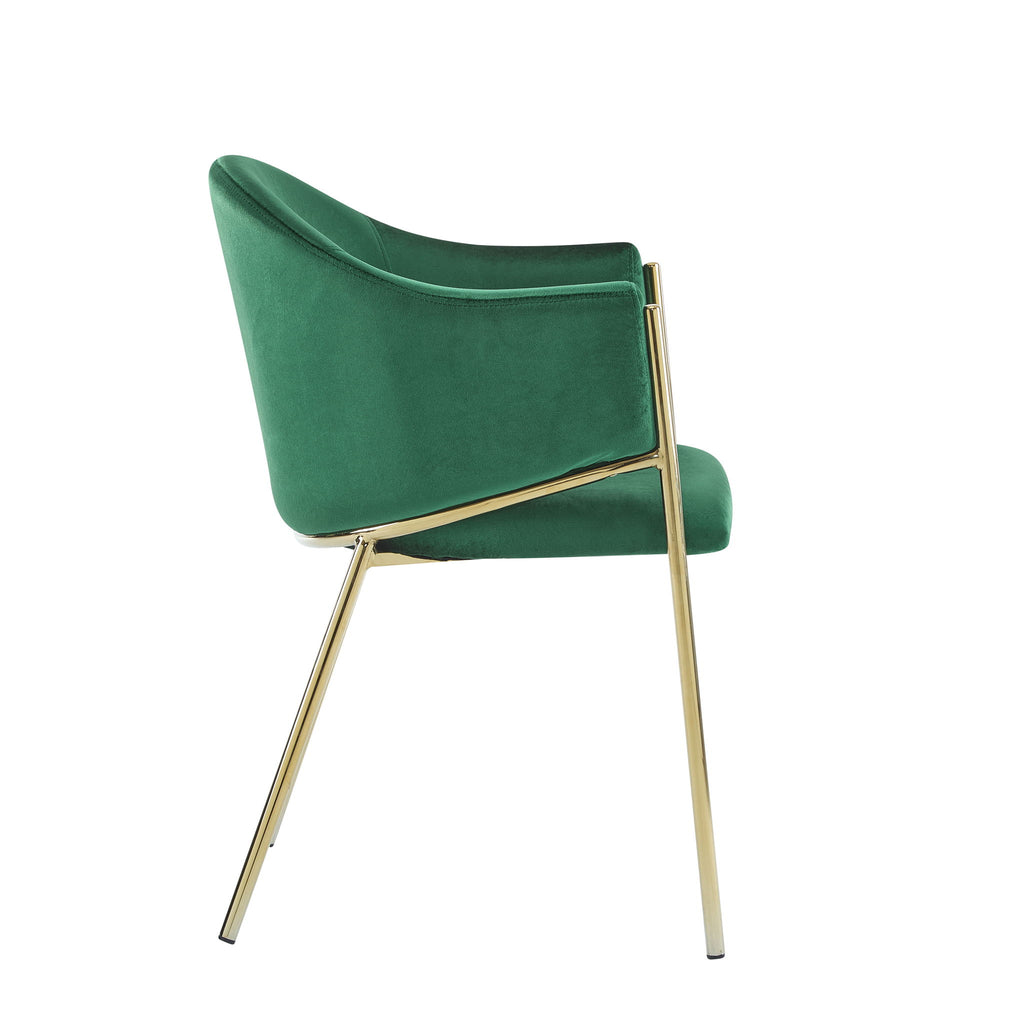 Modern Upholstered Dining Chair With Frame And
