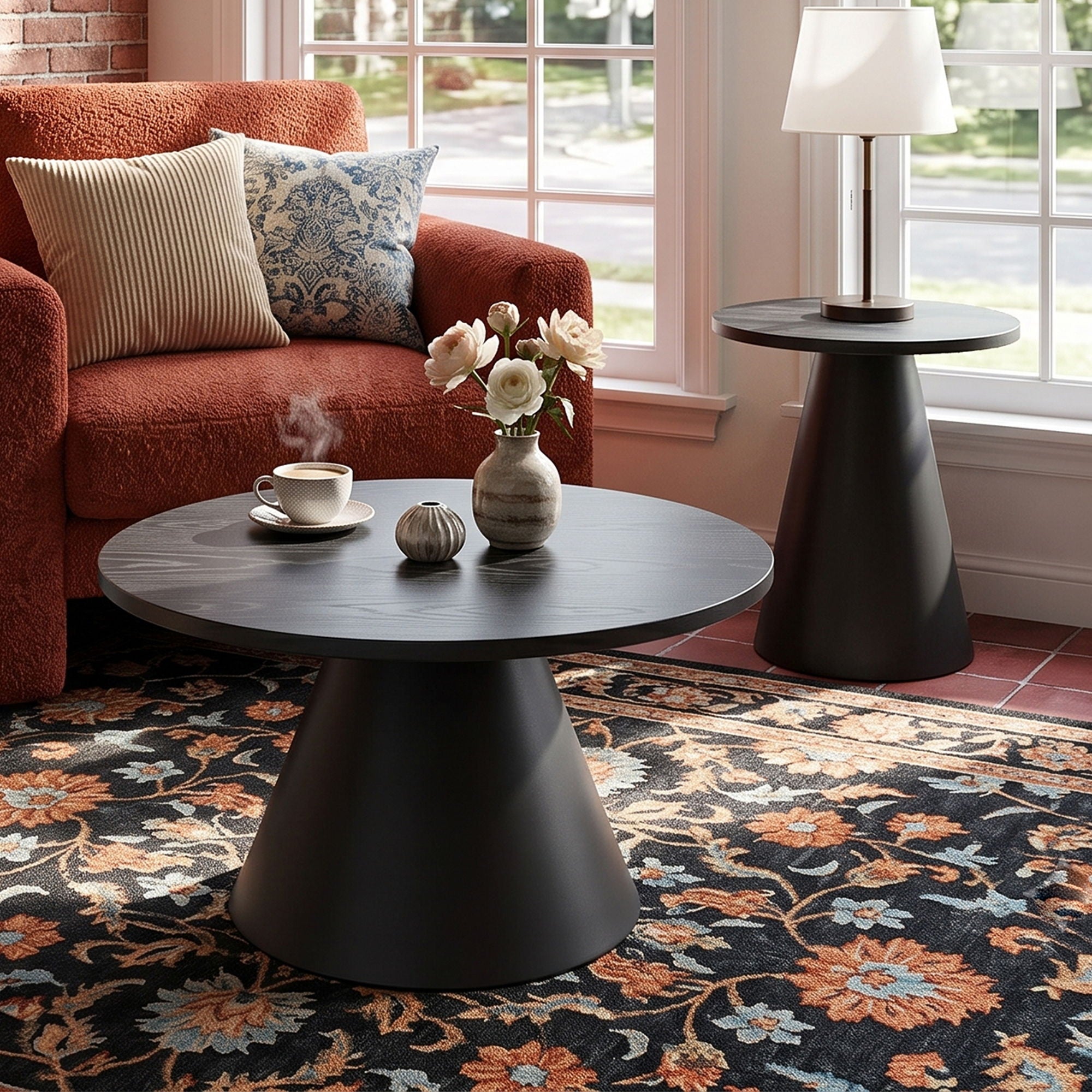 Modern Nesting Coffee Table Set For Living Room