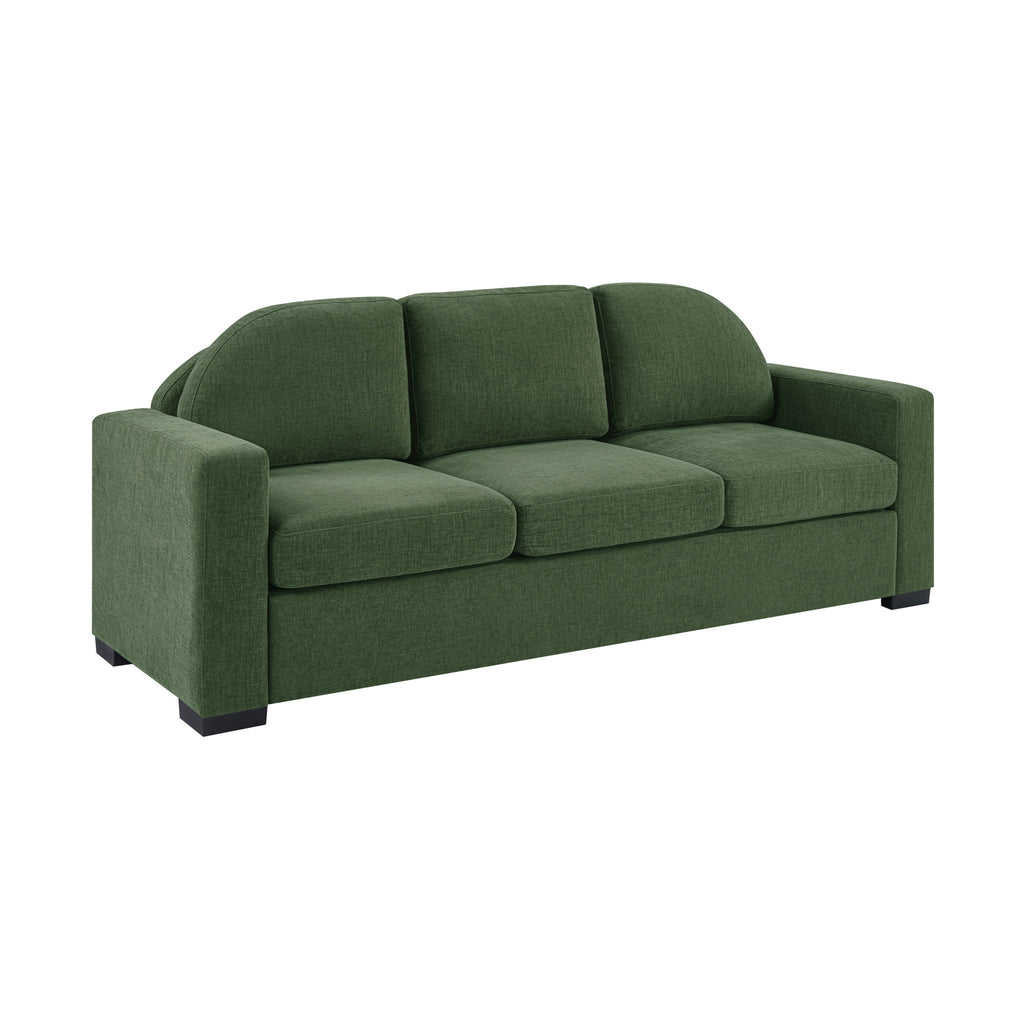 Modern 3 Seater Sofa With Curved Backrest