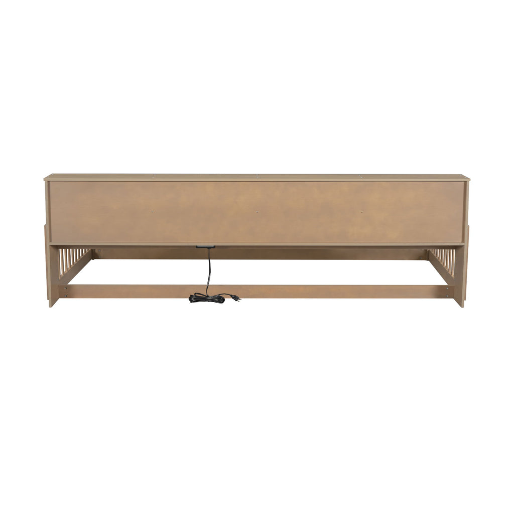 Floor Bed With Storage Cabinets And USB Ports