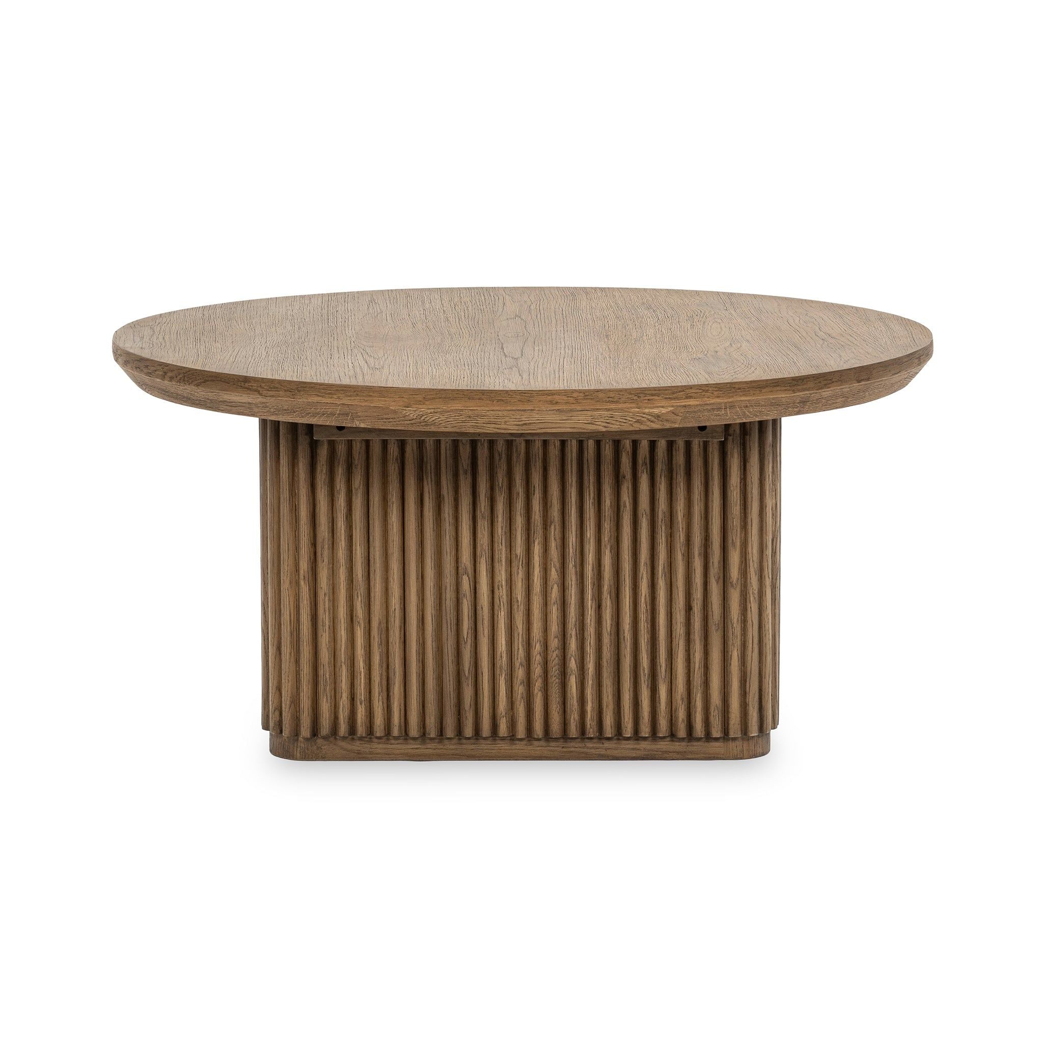 Vander - Solid Wood Round Coffee Table