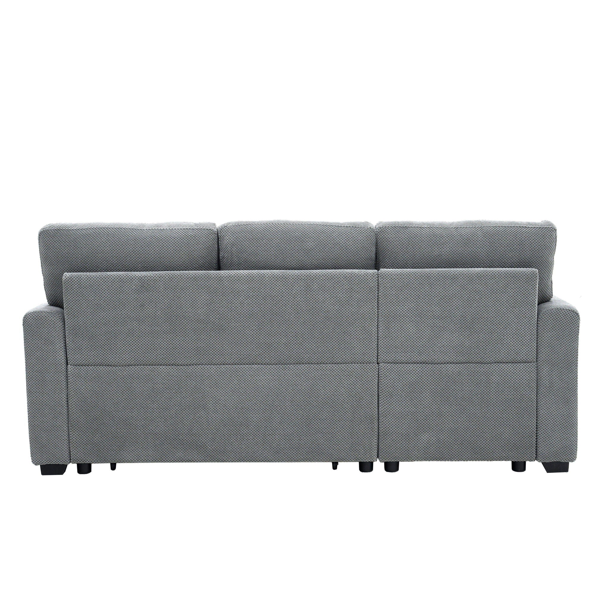 Sleeper Sectional With Pull Out Bed, Reversible Chaise