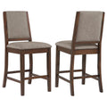 Allen - Upholstered Counter Chair (Set of 2) - Oak