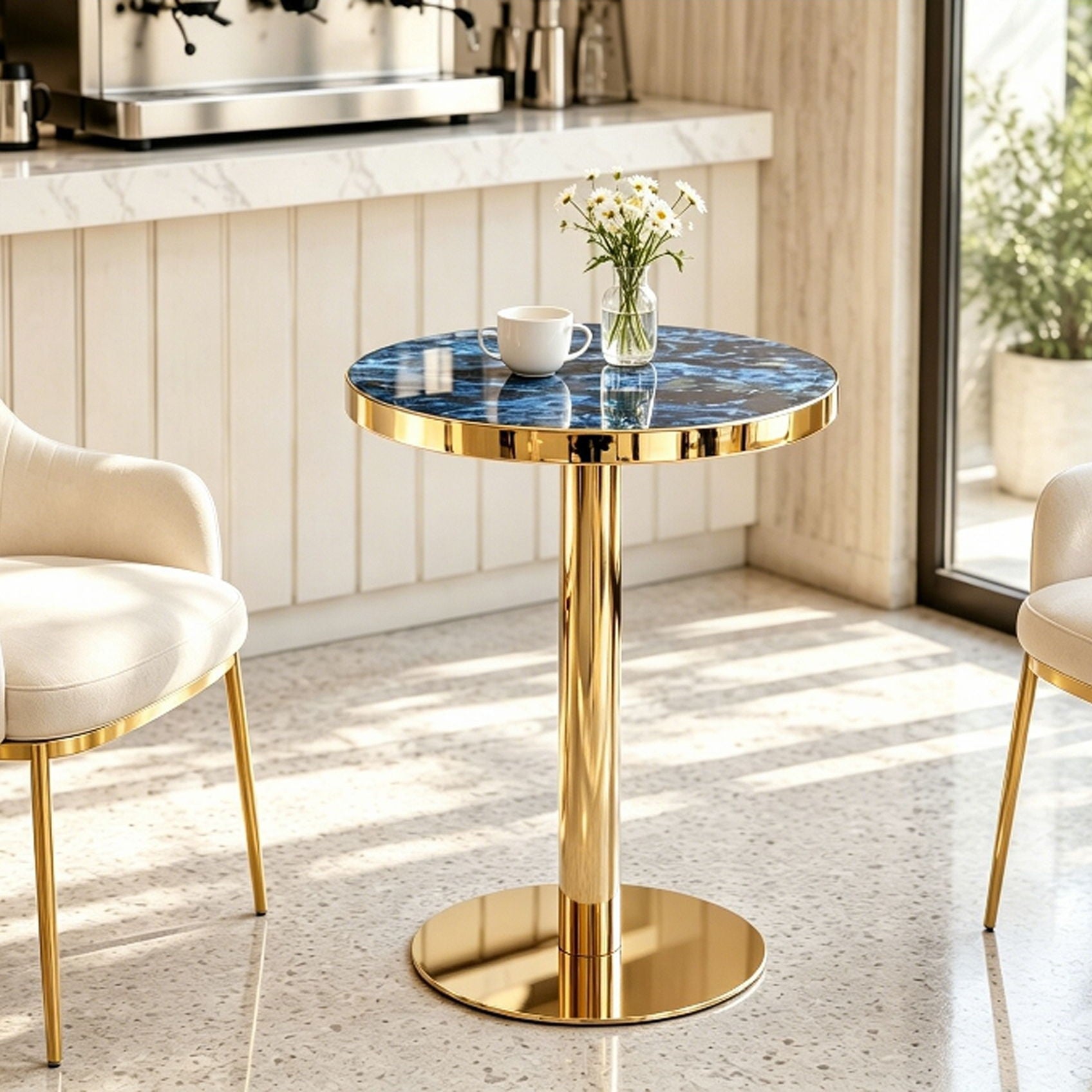 Modern Round Bistro Table