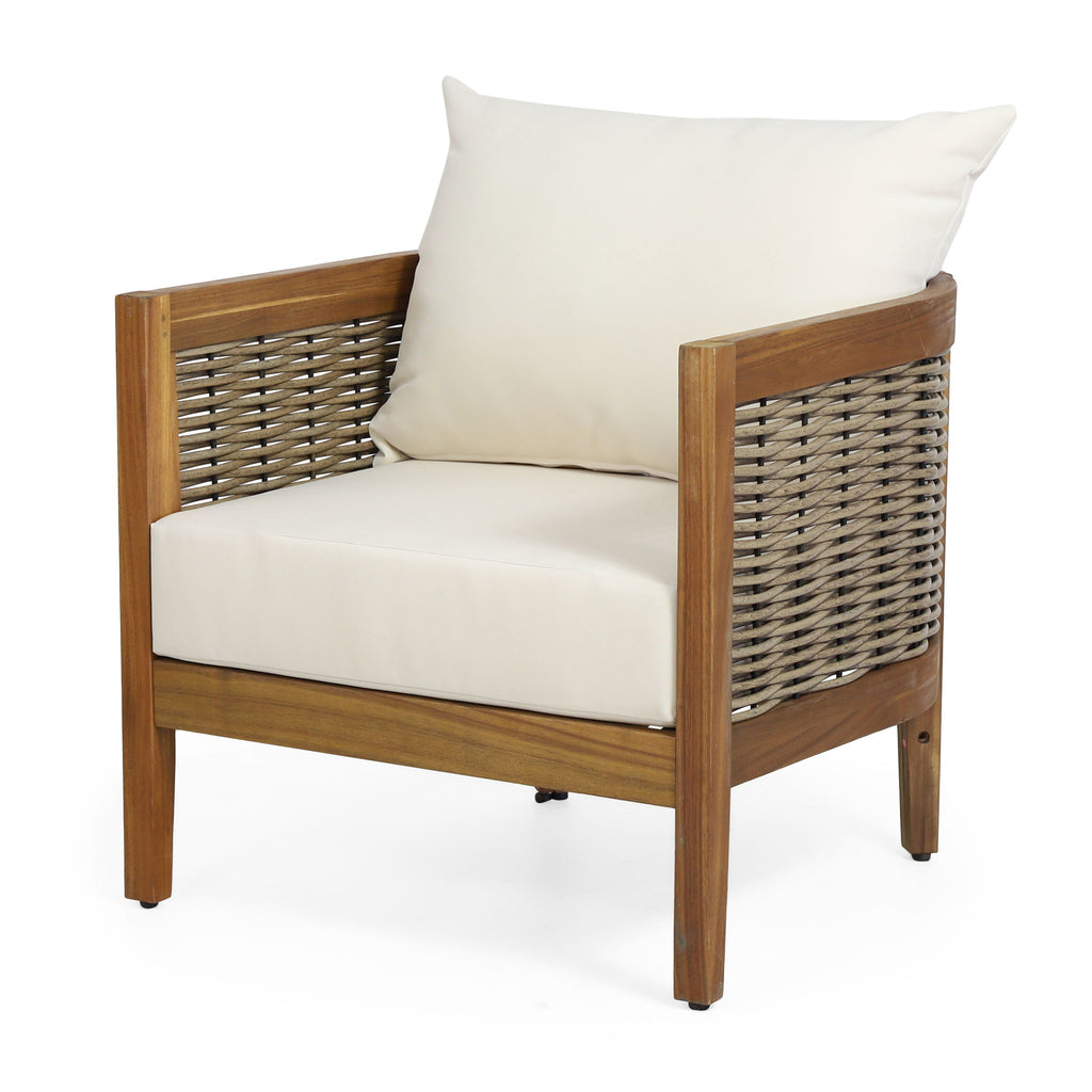Outdoor Seating Group With Cushions And Coffee Table