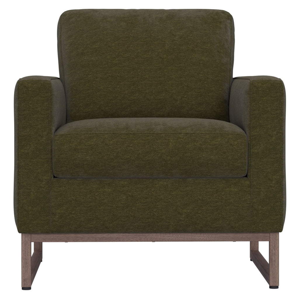 Accent Chair With Track Arm Design