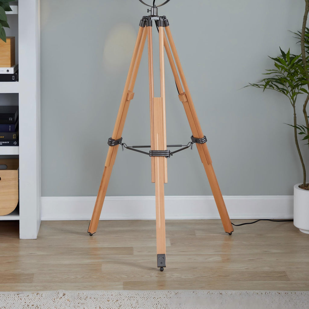Ahoy - Industrial Floor Lamp - Natural / Antique