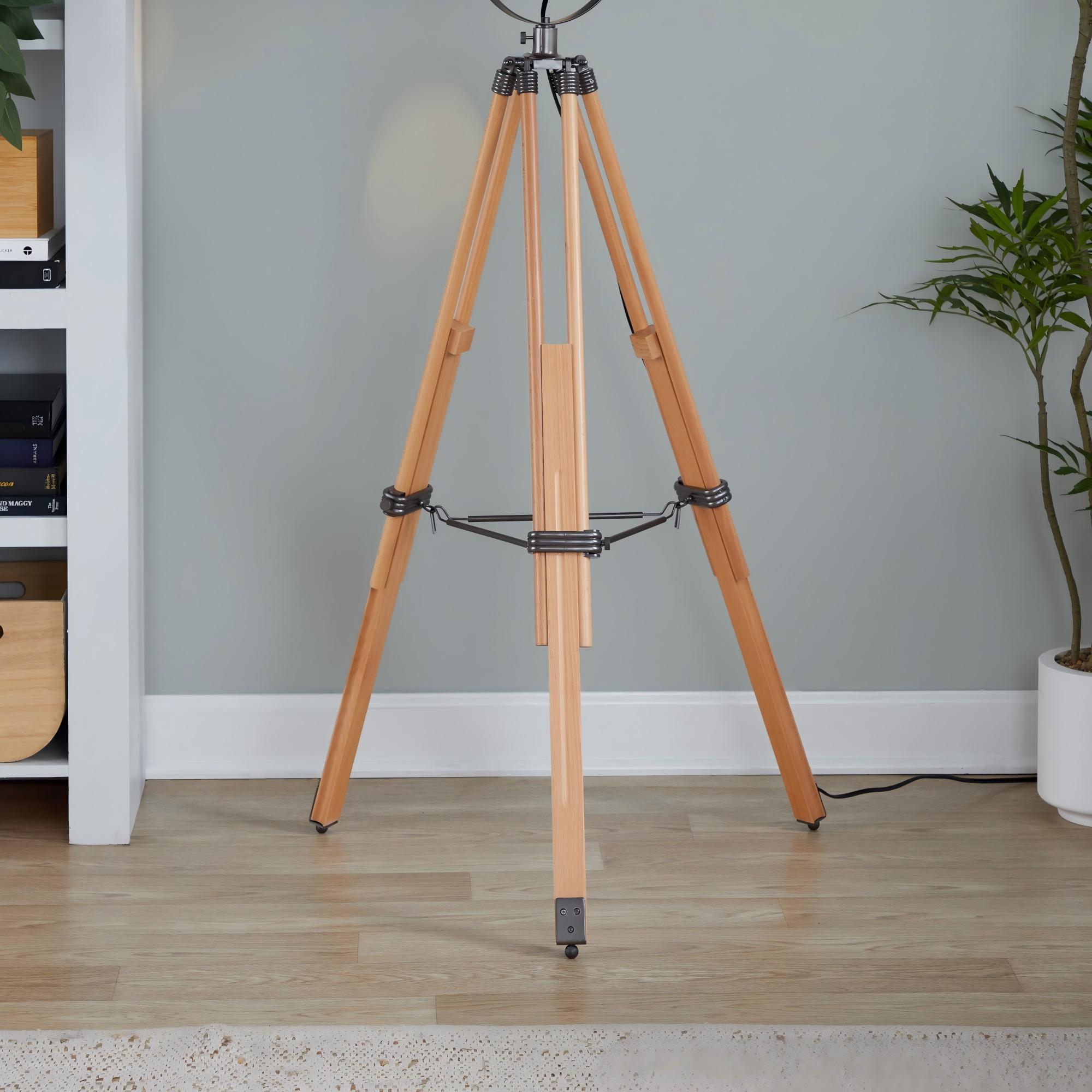 Ahoy - Industrial Floor Lamp - Natural / Antique