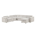 Harvey - Power Recliner Sectional Sleeper - Beige