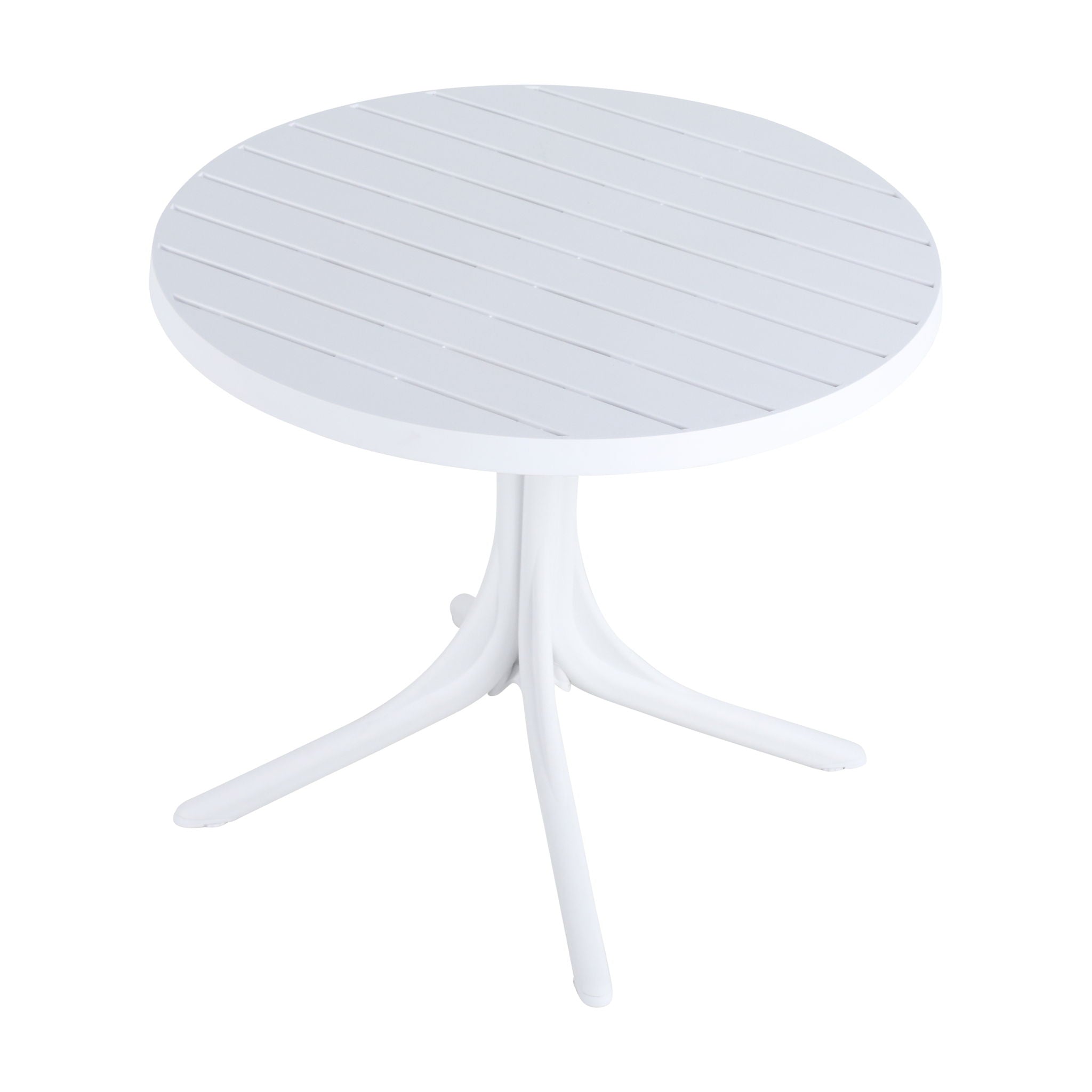 4 Piece Set Of Modern Striped Color Blocking Single Chairs With Round Table