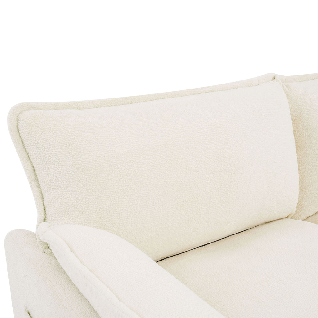 Modern 3 Seater Sofa With Side Storage Pockets For Living Room