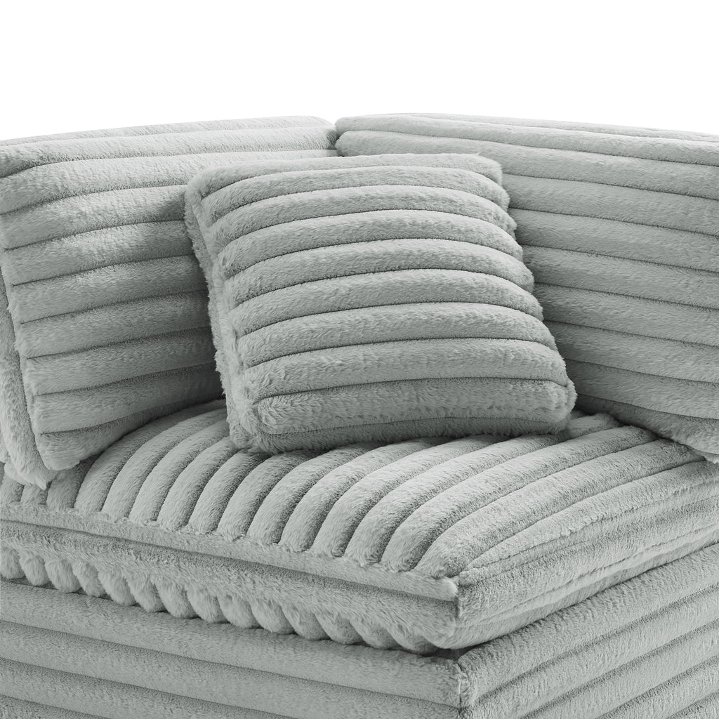 Jenny - Corner Accent Chair - Gray
