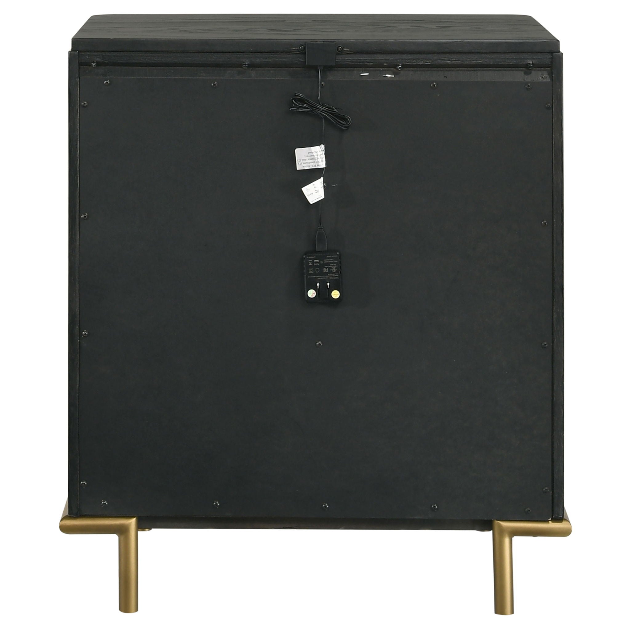 Anser - 3 Drawer Nightstand - Black