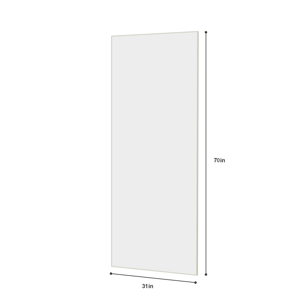 Modern Full Length Mirror With High Definition Shatter Proof Glass And Aluminum Alloy Frame