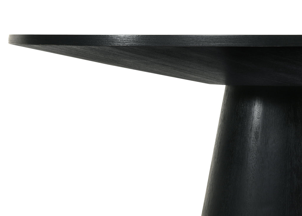 Jasper - 5 Piece Round Dining Set - Ebony Black