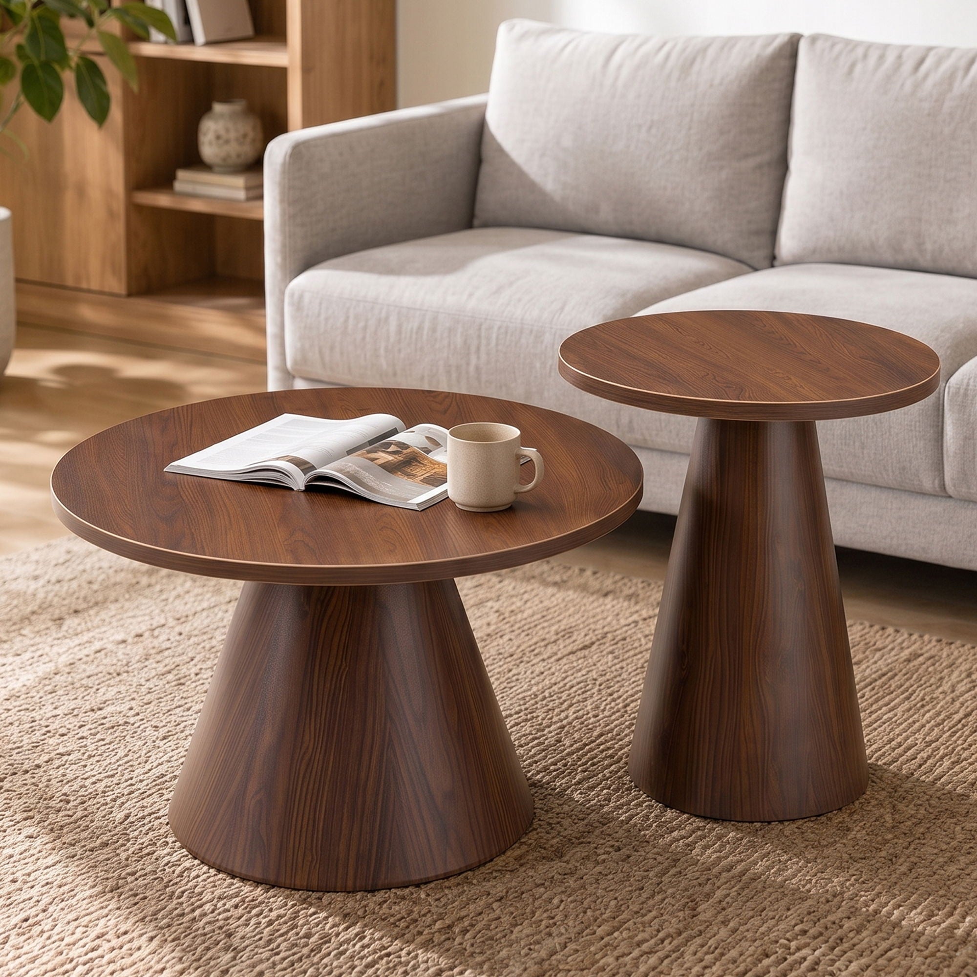 Modern Nesting Coffee Table Set For Living Room