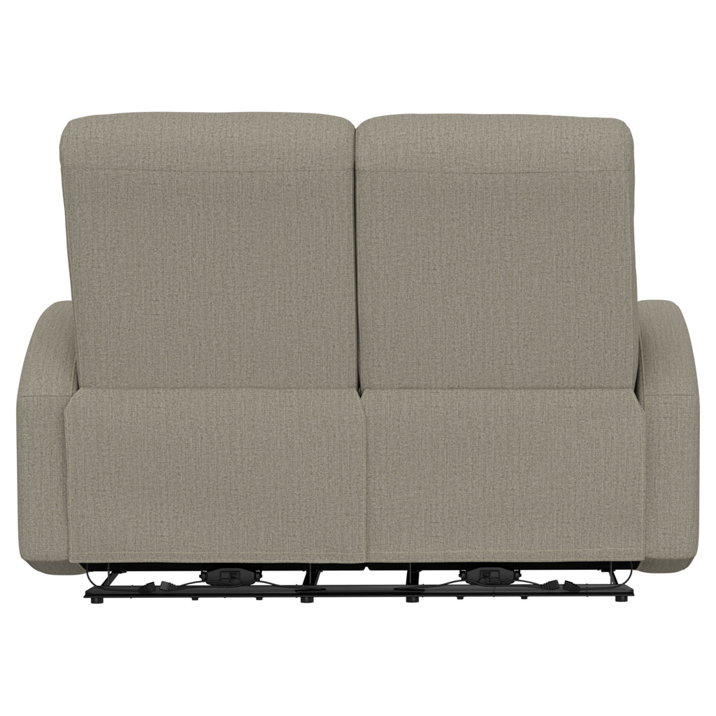 Manual Reclining Loveseat With Dual Seating Support For Living Room