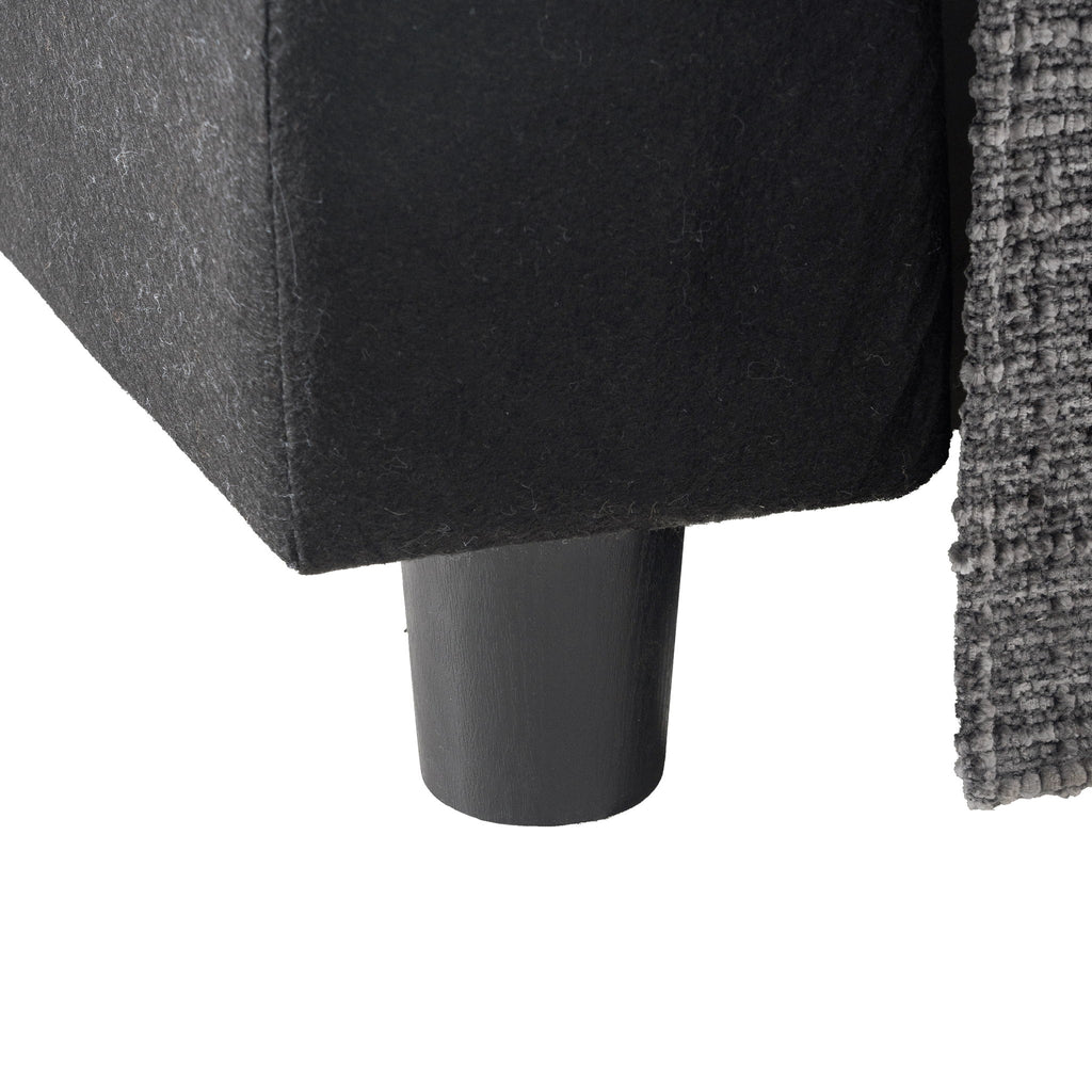 Sofa Bed Loveseat With Textured Surface And 2 Cushions