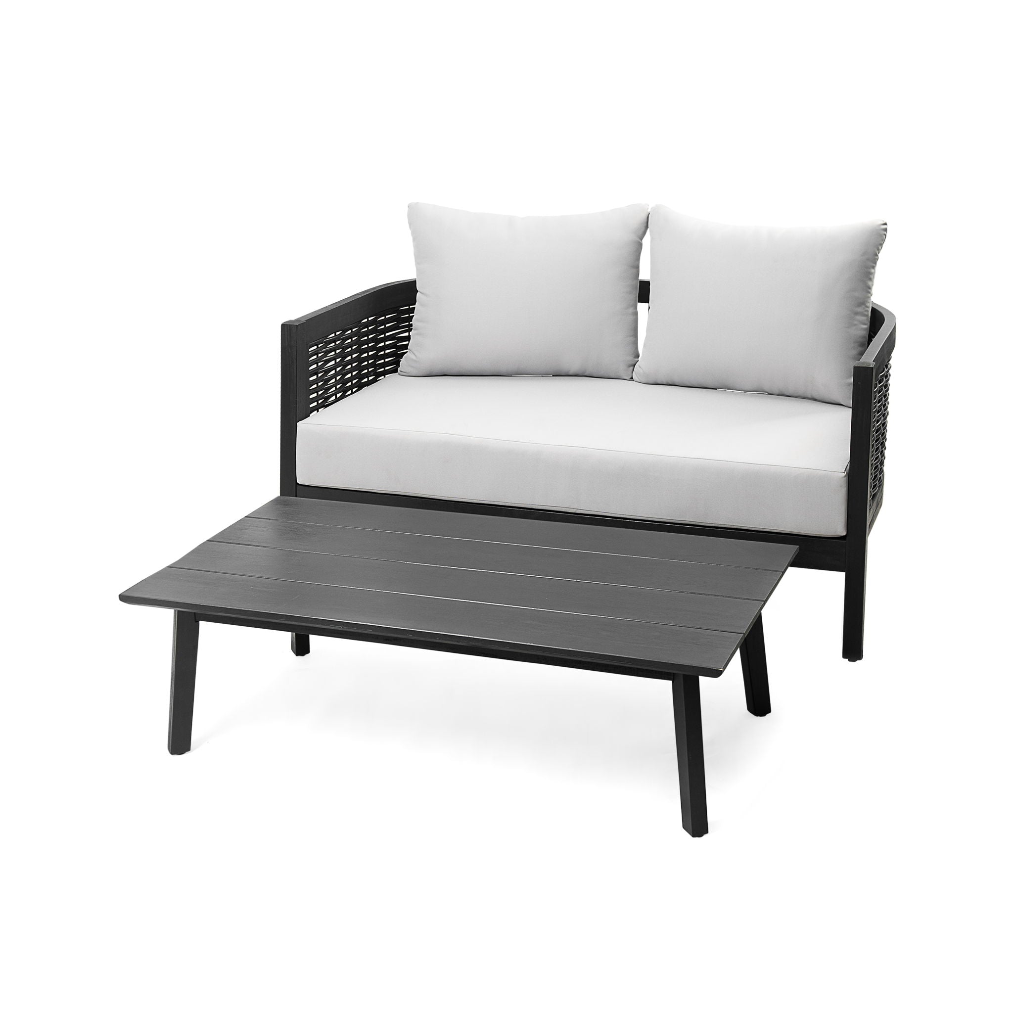 Outdoor Seating Group With Cushions And Coffee Table