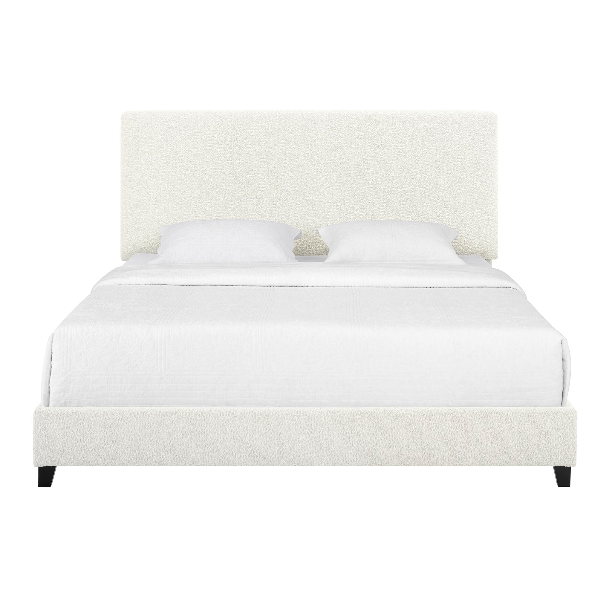 Platform Bed & Upholstered Headboard