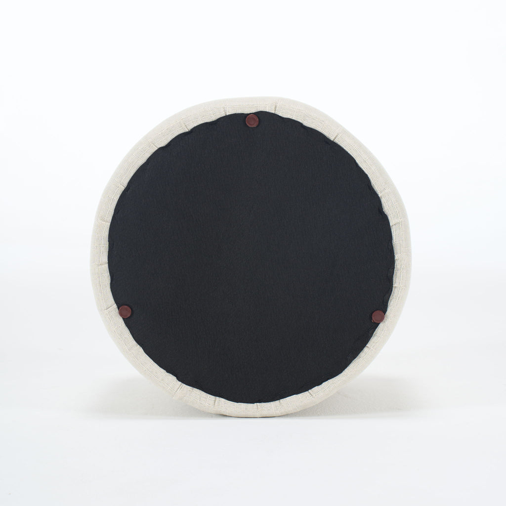 Nesting Ottomans, Round Coffee Table & Bench With Tray (Set of 2)