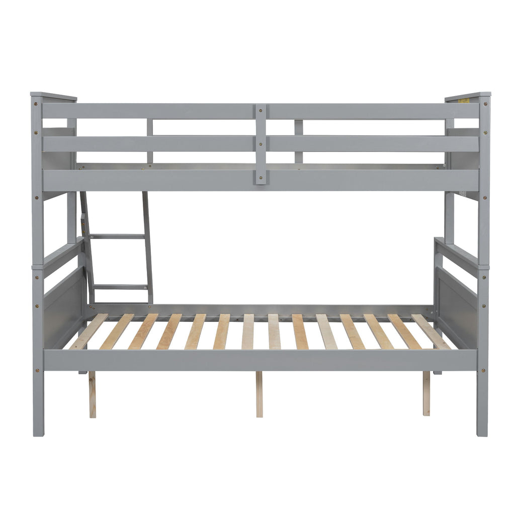 Bunk Bed With Ladder And Safety Guardrail