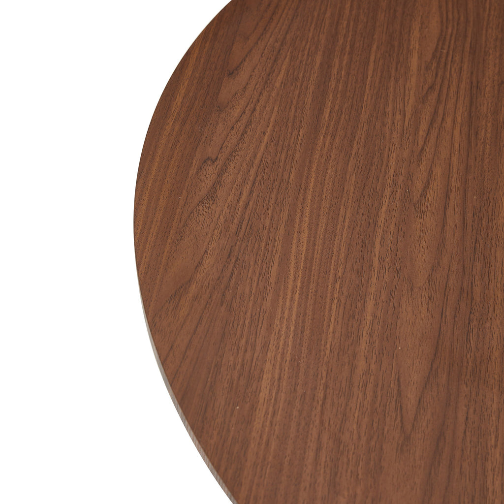 Round Dining Table - Reddish Brown / Walnut
