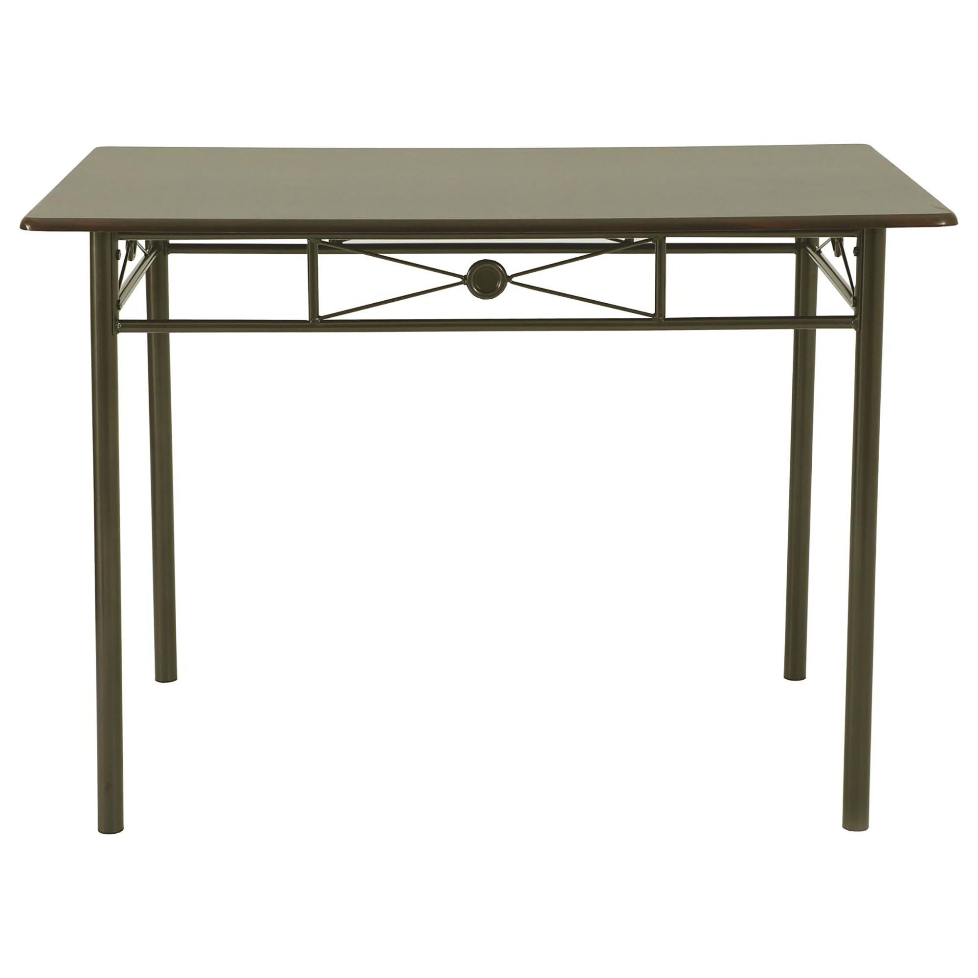 5 Piece Rectangle Dining Set With Tubing Base